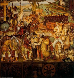 Colonisation, 'the Great City Of Tenochtitlan' — डिएगो रिवेरा