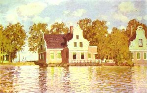 The House On The River Zaan In Zaandam — Claude Monet