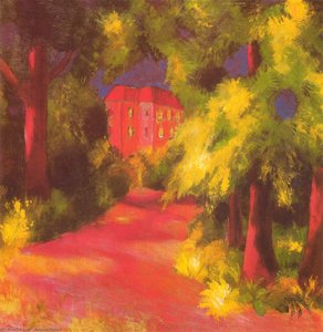 Red House In A Park — August Macke