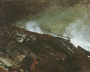 Přez Řeku — Winslow Homer