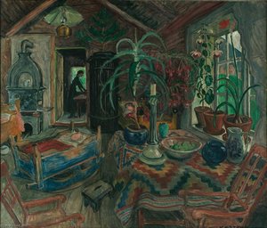 Interior With Cradle — Nikolai Astrup