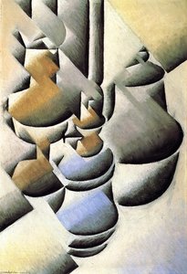 Naturaleza Muerta Con Lámpara De Aceite — Juan Gris