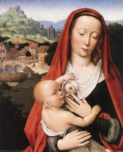 Maria Con Bambino (dettaglio) — Gerard David
