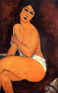 Die Sitzende Frau — Amedeo Modigliani