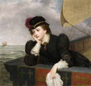 Mary, Queen Of Scots Bidding Farewell To France, 1561 — William Powell Frith