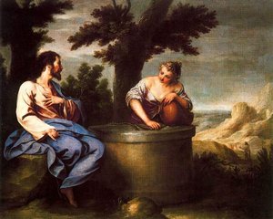 Christ And The Samaritan — Alonzo Cano