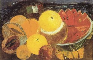 Bodegón Con Bandera — Frida Kahlo