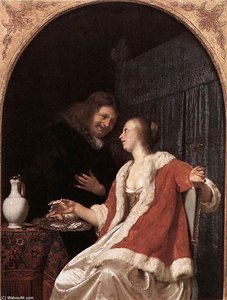 A Meal Of Oysters — Frans Van Mieris