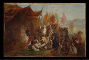 Sketch For "reception Of Emperor Napoleon Iii And Empress Eugénie By The Kabyle Leaders At Algiers On September 18, 1860" — 이지도르 필스
