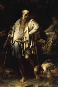 Diogenes Casting Away His Cup — Salvator Rosa