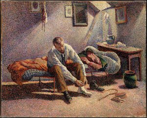 Morning, Interior — Maximilien Luce