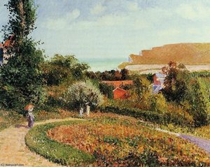 The Garden of the Hotel Berneval.