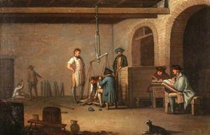Lead Processing At Leadhills Weighing The Lead Bars — David Allan