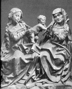 The Virgin And Child With St Anne — Nicolaus Gerhaert Van Leyden