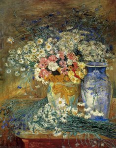 Fleurs Et Vases Chinois — James Ensor