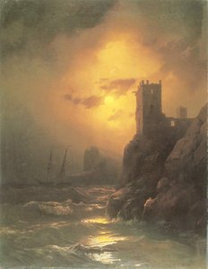 Torre. Naufragio. — Iván Aivazovski