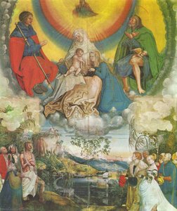 Anna Selbdritt And The Holy Jacobus And Rochus As Intercessors For Mankind Bothered By The Plague Humanity — Niklaus Manuel