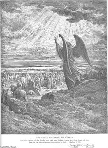 An Angel Appears To The Israelites - Anžeľka Sa Objavila Izraelitom — Gustave Doré