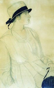 Portrait Of Shishanovskaya — Boris Mikhailovich Kustodiev