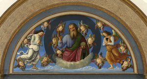The Eternal Father Between Two Angels (detail Of The Ascension Of Christ) — Vannucci Pietro (le Perugin)