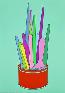 Savarin Can (turquoise) — Michael Craig Martin