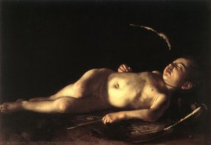 Sleeping Cupid — Cecco Del Caravaggio (francesco Buoneri)