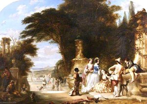 Fête In A Tivoli Villa — Henry Andrews