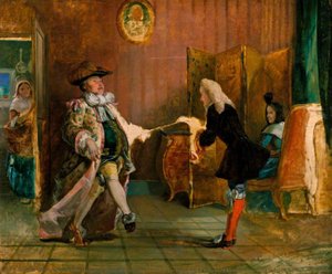 Monsieur Jourdain's Dancing Lesson (from Molière's 'le Bourgeois Gentilhomme', Act Ii, Scene 1) — William Powell Frith