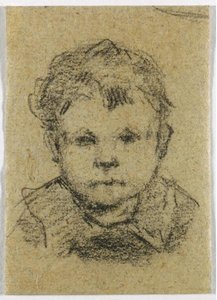Emil Gauguin Da Bambino, Con Una Camicia Con Colletto — Eugène Henri Paul Gauguin