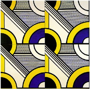 Modular Painting With Four Panels -1 — Roy Lichtenstein