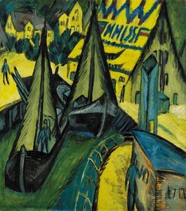 Hafen Burgstaaken, Fehmarn — Ernst Ludwig Kirchner