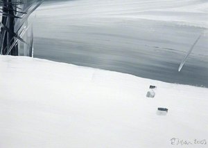 Tracks, Signs, Glimpse, Wolf (polyptych, Panel 8 Of 8) — Esther Tyson