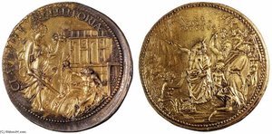 Medal Of Clement Vii (two Versions Of The Verso) — Benvenuto Cellini