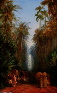 Road Near Galle, Ceylon — Edward Lear