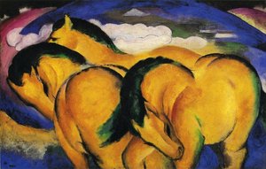 Die Kleinen Gelben Pferde — Franz Marc