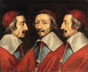 Triple Portrait Of Richelieu — Philippe De Champaigne