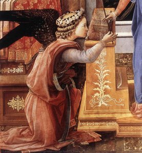 Annunciazione Con Due Donatori Inginocchiati (dettaglio) — Filippo Lippi