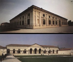 Façade And Courtyard View — Giulio Romano