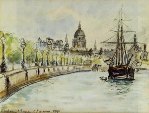 London, St. Paul's Cathedral — Camille Pissarro
