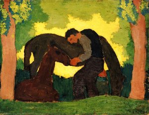 Man With Two Horses — Jean-édouard Vuillard