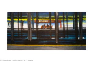 N. Y. Subway — Rainer Fetting