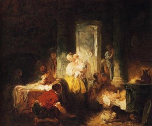La Famille Italienne — Jean-honoré Fragonard