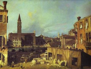 Grand Canal - The Stonemason's Yard - Santa Maria della CaritÓ from the Campo San Vidal