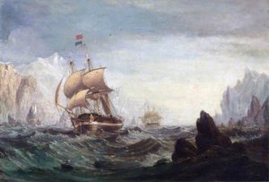 The Expedition Entering Baffin Bay In Search Of John Franklin — Stuart Henry Bell