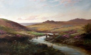 Cart Travelling Across Dartmoor, Devon — George Henry Jenkins