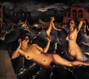 Nymphs Bathing — Paul Delvaux