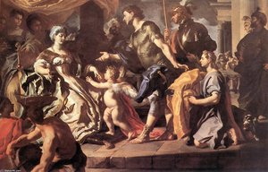 Dido Receiving Aeneas And Cupid Disguised As Ascanius — Francesco Solimena
