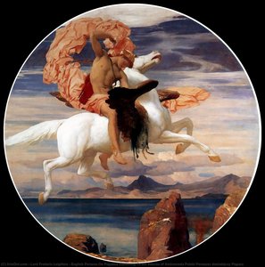 English Perseus On Pegasus Hastening To The Rescue Of Andromeda Polski Perseusz Dosiadający Pegaza — Sir Frederic Lord Leighton