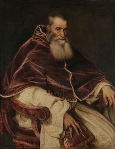 Retrato Del Papa Paulo Iii Sin Capa — Titian Ramsay Peale Ii