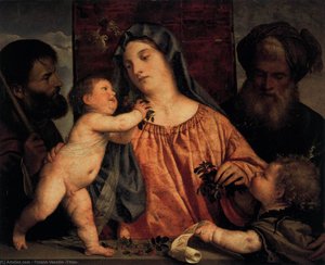 La Madonna Delle Ciliegie — Tiziano Vecellio